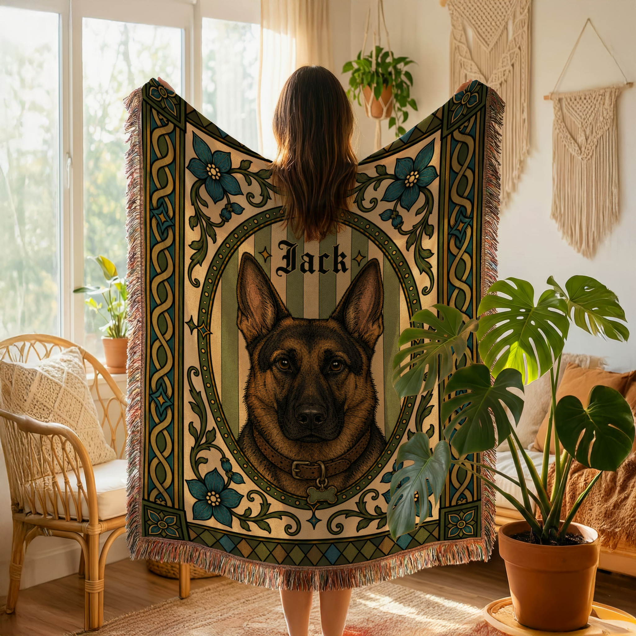 From portrait to heirloom textile by KRUGONI LIFESTYLE